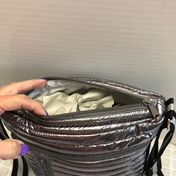 Silver cross body bag - Picture 4 of 10